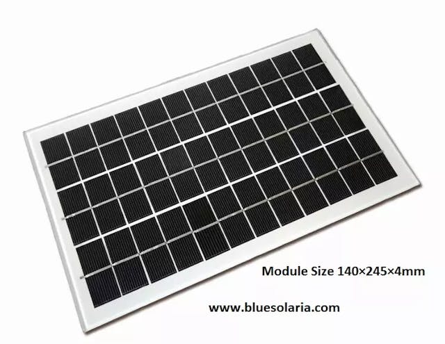 EnergyPal Blue Solaria  Solar Panels 6W solar panel 140×245×4mm 6W solar panel 140×245×4mm