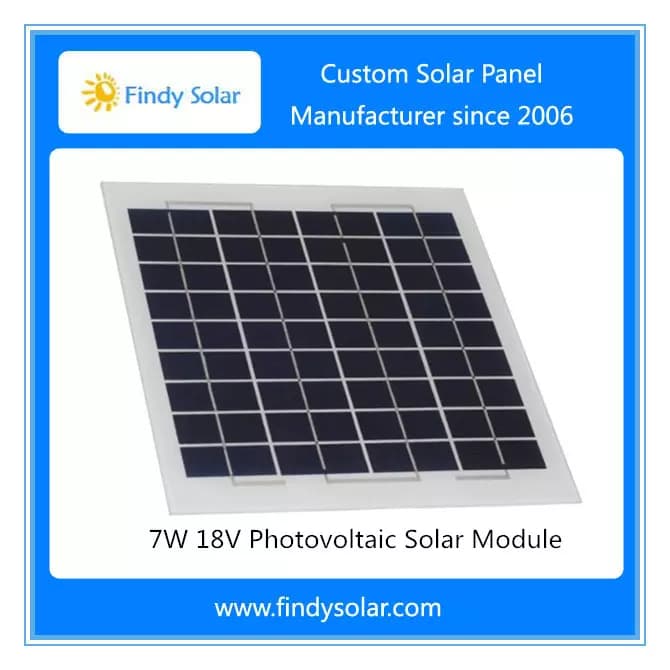 EnergyPal Findy Solar Solar Panels 7 Watt Panel 18V for 12V Battery FYD-036