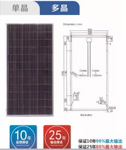 EnergyPal Hu'nan Rich PV Energy  Solar Panels 72pcs Polycrystalline Modules Series NC-315P-72