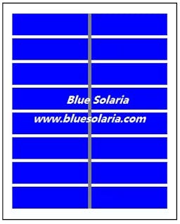 EnergyPal Blue Solaria  Solar Panels 8V 1.6W Solar Panel 8V Solar Panel,  2W Solar Panel,  DIY solar panels