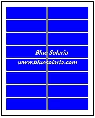 EnergyPal Blue Solaria Solar Panels 8V 1.6W Solar Panel 8V Solar Panel, 2W Solar Panel, DIY solar panels