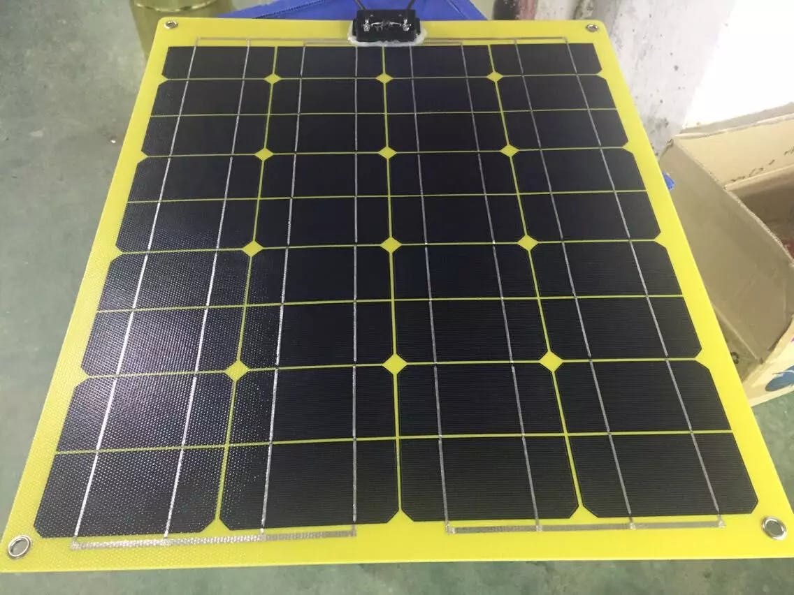 95W 18V yellow flexible solar panel