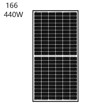 EnergyPal Luxen Solar Energy  Solar Panels 9BB 166 LNSU-430-440M Half Cell LNSU-430M