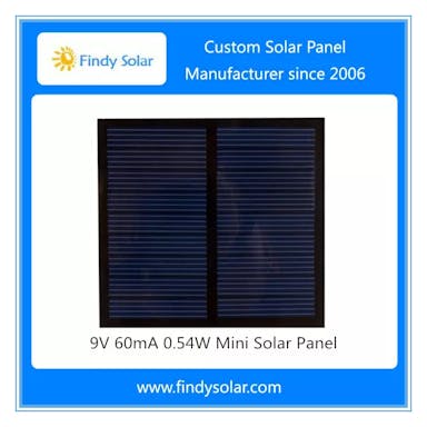 EnergyPal Findy Solar  Solar Panels 9V 60mA 0.54W Mini Solar Panel FYD-008