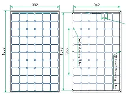 EnergyPal ANJI Technology Solar Panels AJB-S660 280-300 White 285