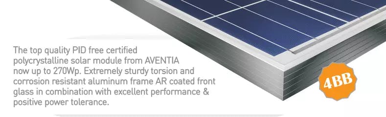 EnergyPal Aventia Solar Solar Panels ARGOS  250-270EP AVN 255EP-60