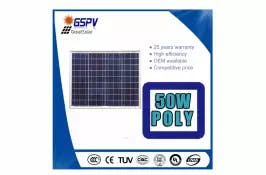 EnergyPal GreatSolar PV Technology  Solar Panels GSPV50P 50W Poly