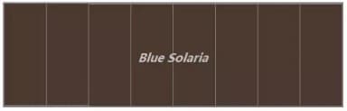 EnergyPal Blue Solaria Solar Panels Indoor amorphous thin film solar cell 3V 35uA A-ASI04