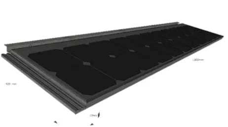 EnergyPal SolarAir EnergyStone Solar Panels Interlocking SLIM 109W 22mm 109W