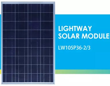 EnergyPal Lightway Green New Energy  Solar Panels LW105P36-2/3 LW105P36-2/3