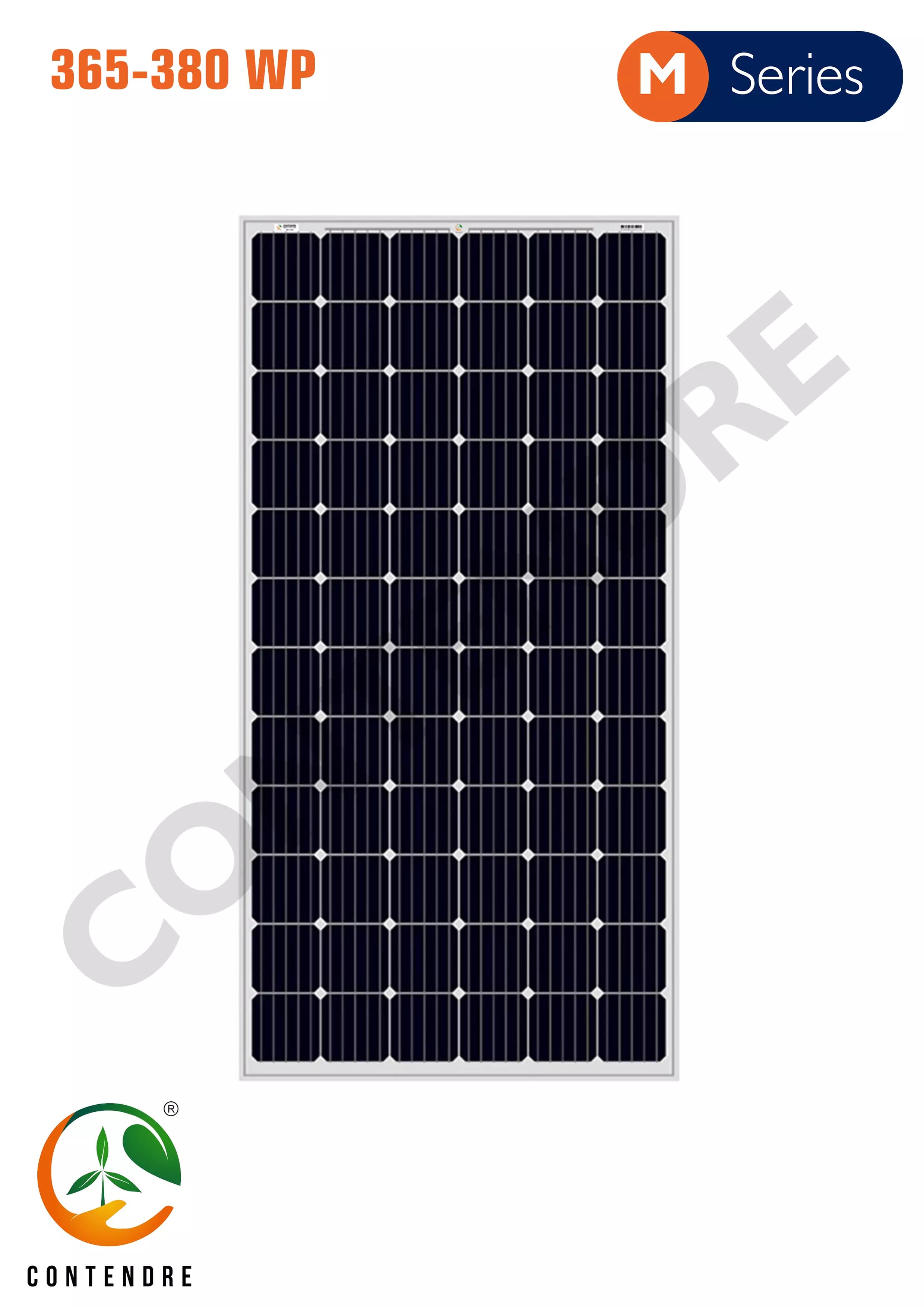 EnergyPal Contendre Greenergy Solar Panels M72 370-380W CG M72 375