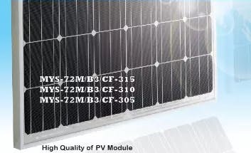 EnergyPal Malaysian Solar Resources Solar Panels MYS-72M/B3/CF-305-315 MYS-72M/B3/CF-310