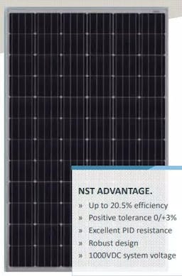 EnergyPal Noor Solar Technology Solar Panels NST72-6-330-350Wp-HPM-S-10. NST72-6-330M