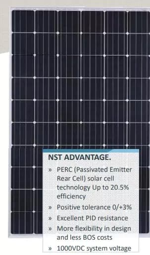 EnergyPal Noor Solar Technology Solar Panels NST72-6-340-360Wp-PERC-S-10. NST72-6-355M