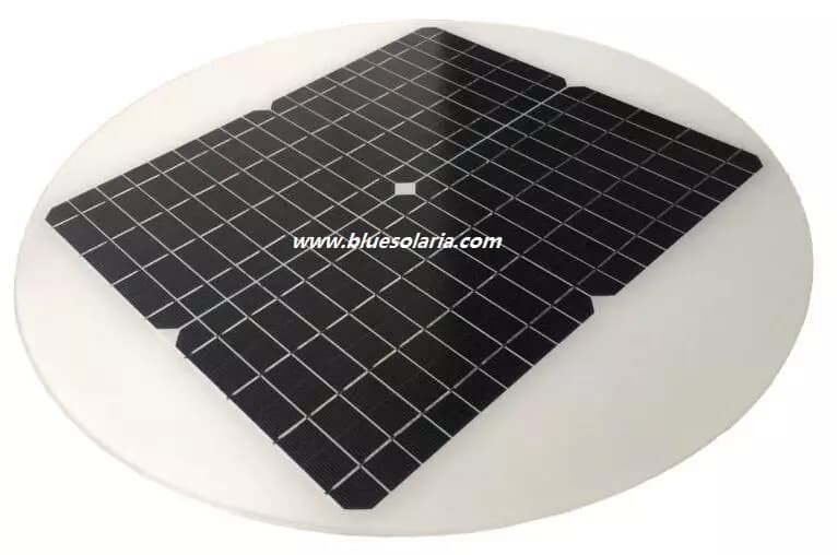 EnergyPal Blue Solaria Solar Panels Panneau solaire circulaire 21W 18V Panneau solaire circulaire 21W 18V