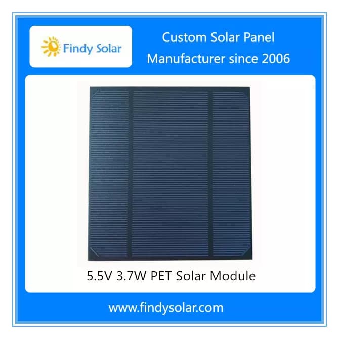 EnergyPal Findy Solar Solar Panels Photovoltaic Solar Panel 5.5V 3.7W FYD-032