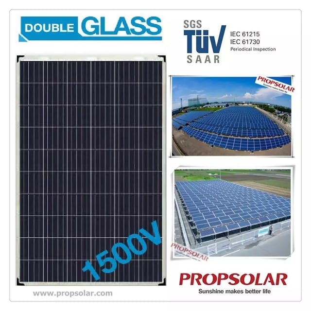 EnergyPal Propsolar Solar Panels PS-P660DG(Double Glass) PS-P660255DG