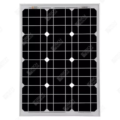EnergyPal Rich Solar  Solar Panels RICH SOLAR 50 Watt 12 Volt Monocrystalline Sola... RICH SOLAR 50 Watt 12 Volt Monocrystalline Solar Panel