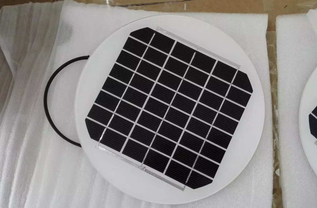 EnergyPal Blue Solaria Solar Panels Round 5.5W 12V Solar Panel Round Solar Panel, 5W Solar Panel, 12V Solar Panel