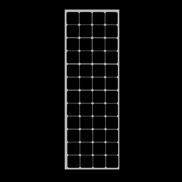 EnergyPal Glory Industries Solar Panels Semi Flexible 150W GS-SP-150W