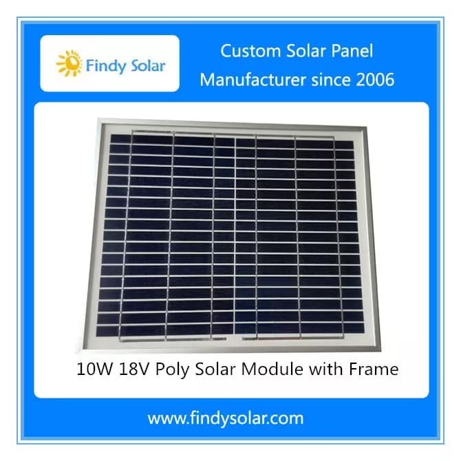 EnergyPal Findy Solar Solar Panels Solar Panel 10W 18V Multicrystalline FYD-037