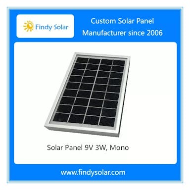 EnergyPal Findy Solar  Solar Panels Solar Panel 9V 3W, Mono, with aluminum frame FYD-M9V3W