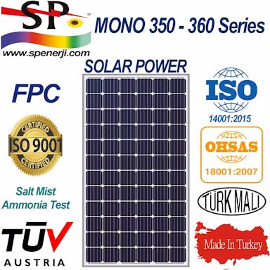 EnergyPal SP Enerji Solar Panels SP 380-395M72 SP-385M72