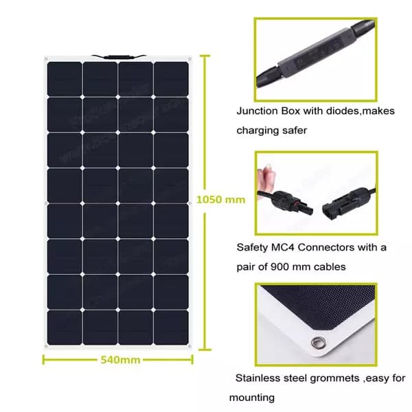 EnergyPal FroSun Technology Solar Panels SP Series 100 SP-100