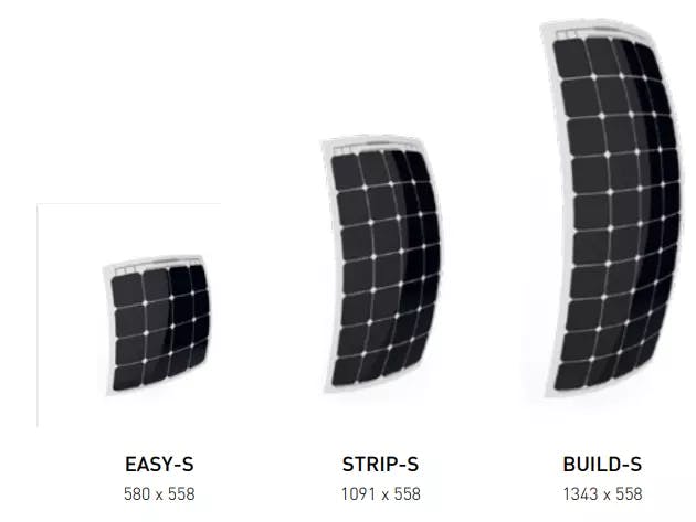 EnergyPal Officine Di Energia Solar Panels SUN-Mono 50-125W STRIP-S