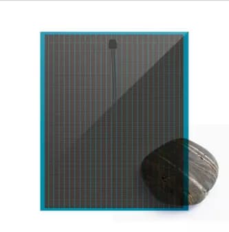 EnergyPal Solar Motion Electronics Solar Panels TRANSPARENT 3 LAYERS SOLAR GLASS BULE S3AS95
