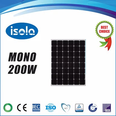 EnergyPal Isola New Energy Solar Panels YH200W-24M YH200W-24M