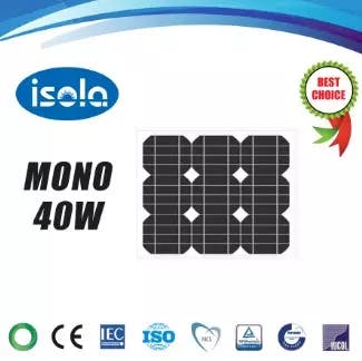 EnergyPal Isola New Energy Solar Panels YH40W-18-M YH40W-18-M